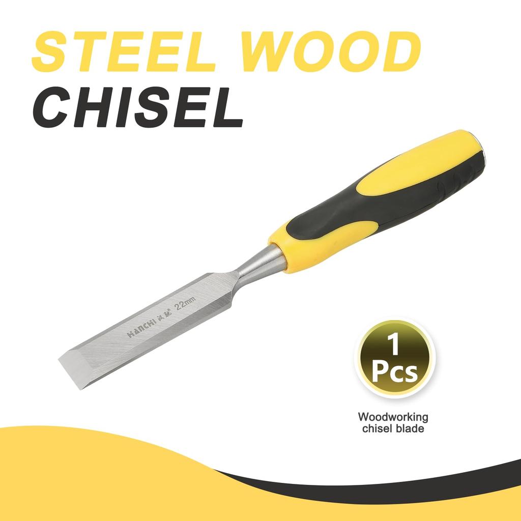 uxcell Flat Woodworking Chisel, 7/8-Inch Blade