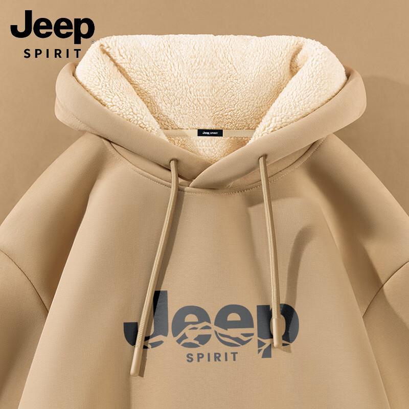 

Мужское худи JEEP SPIRIT из утяжеленного флиса из овчины с подкладкой L
