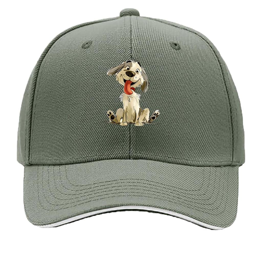Featuring a Cartoon Dog Design Casual Headwear for Women Trendy Hats for Unisex Festive Top Hats Sandwich Baseball Cap