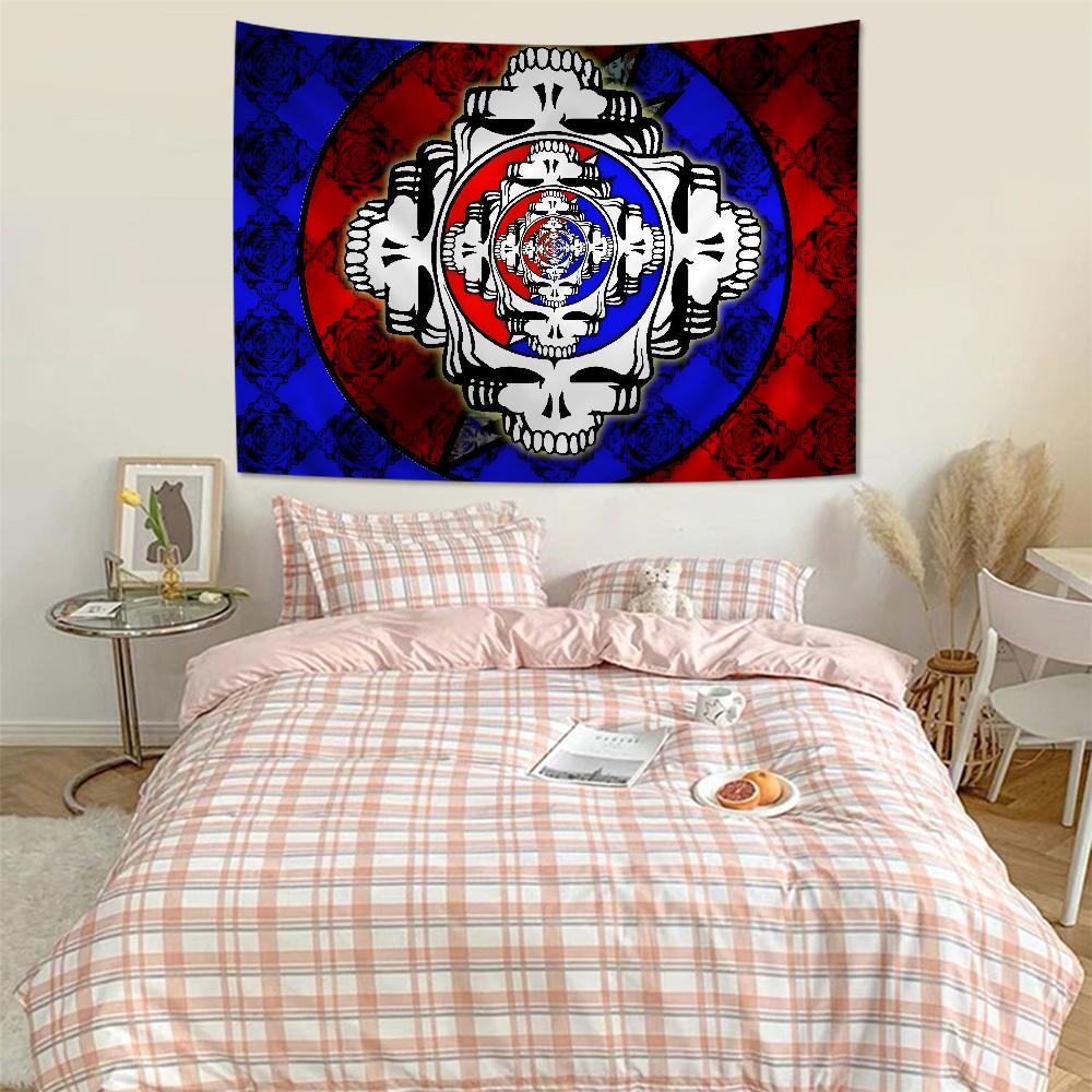 GGrateful DDead Colorful Tapestry Wall Hanging Hanging Tarot Hippie Wall Rugs Dorm Art Home Decor