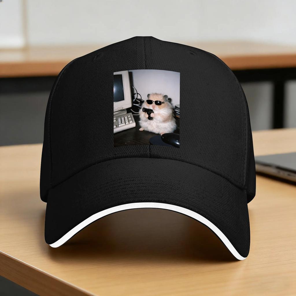 Cute Hamster Meme Casual Baseball Cap Spring Trucker Hat High Quality Outdoor Sport Hip Hop Hats Female Male Cute Baseball Caps