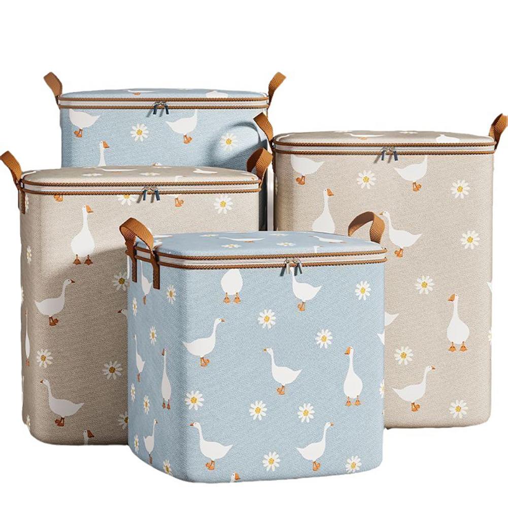 Zusammenfaltbare Kleideraufbewahrungstasche Großes Fassungsvermögen Tragbarer Schlafzimmer-Organizer Faltbare Staubdichte Steppdecke Reißverschlusstasche Saisonale Umzugsaufbewahrung