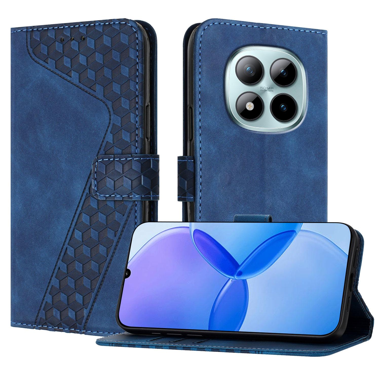 

For Xiaomi Poco M8 Pro 5G/Redmi Note 15 Pro+ 5G (Global) Leather Case 7-Shaped Pattern Wallet Stand Shockproof Phone Cover