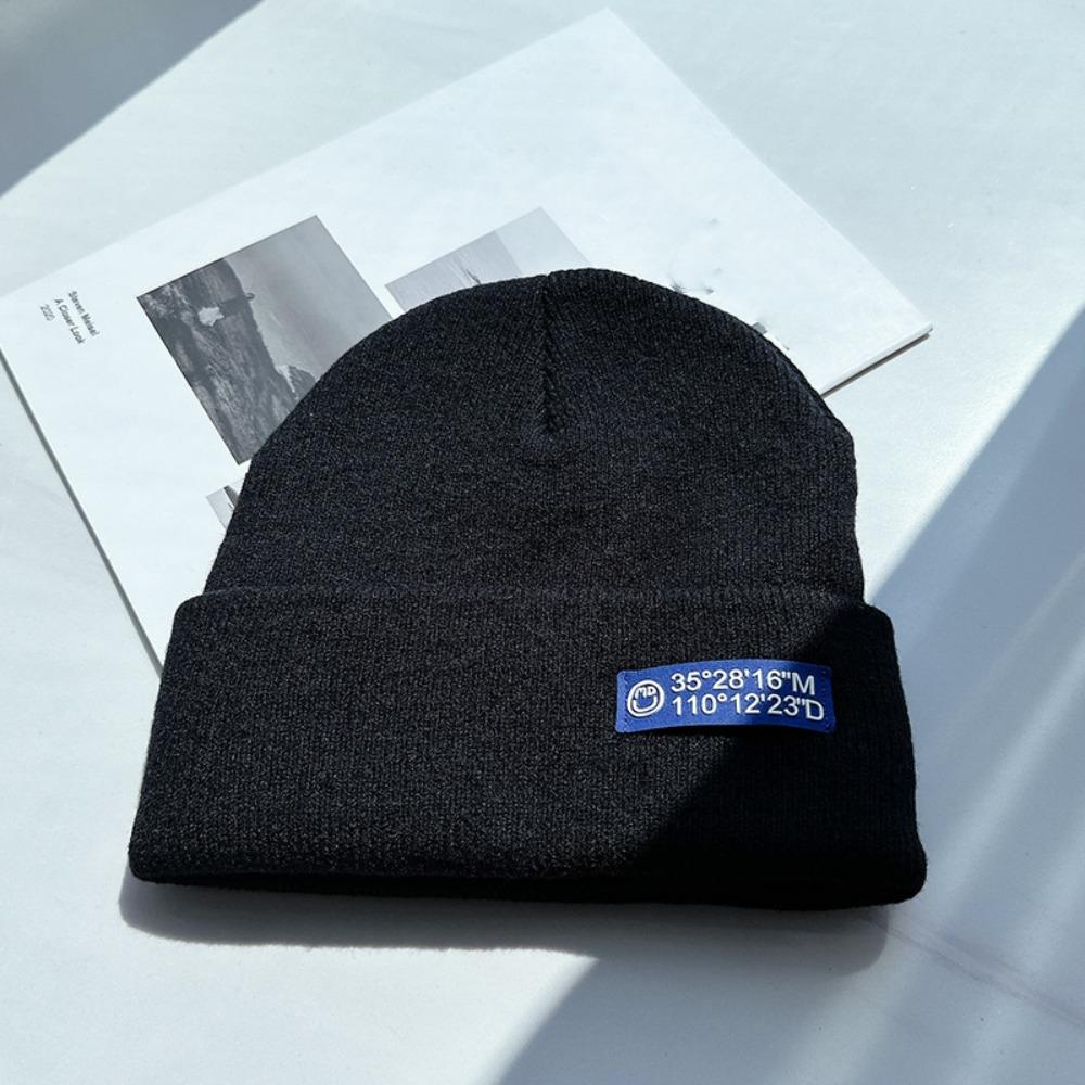 Korean Style Winter Earmuff Cap Windproof Warm Beanie Hat Trendy Men Knitted Hat  Winter Autumn