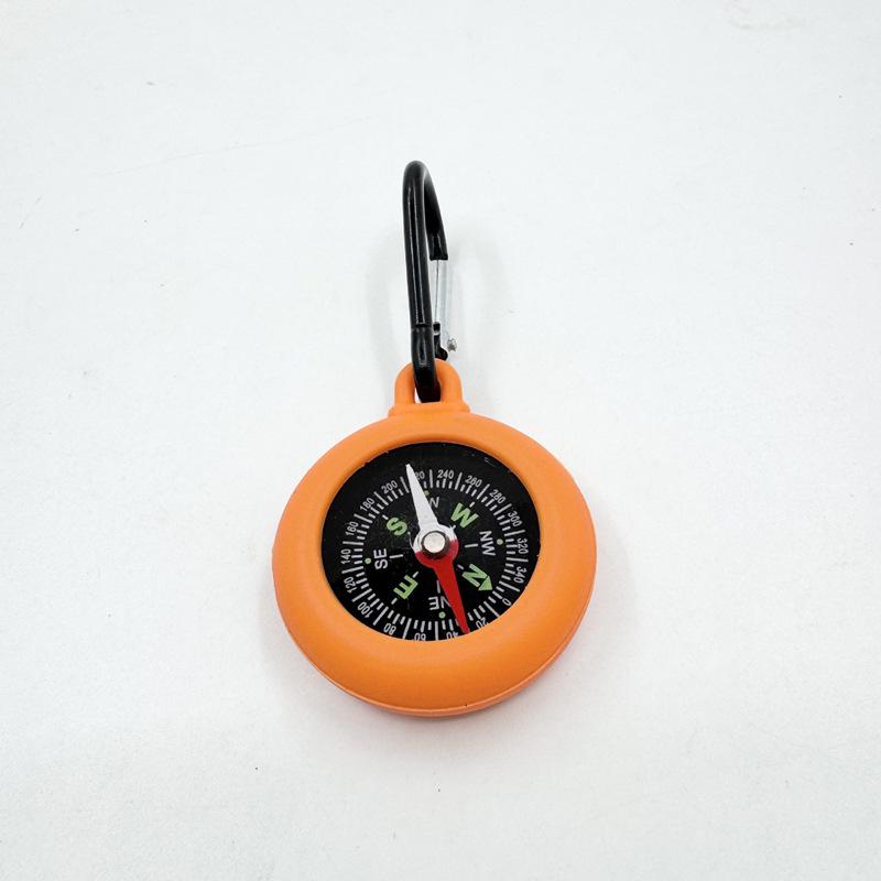 Silicone Hanging Compass with Climbing Hook and Quick Link, Customizable Logo for Outdoor Use