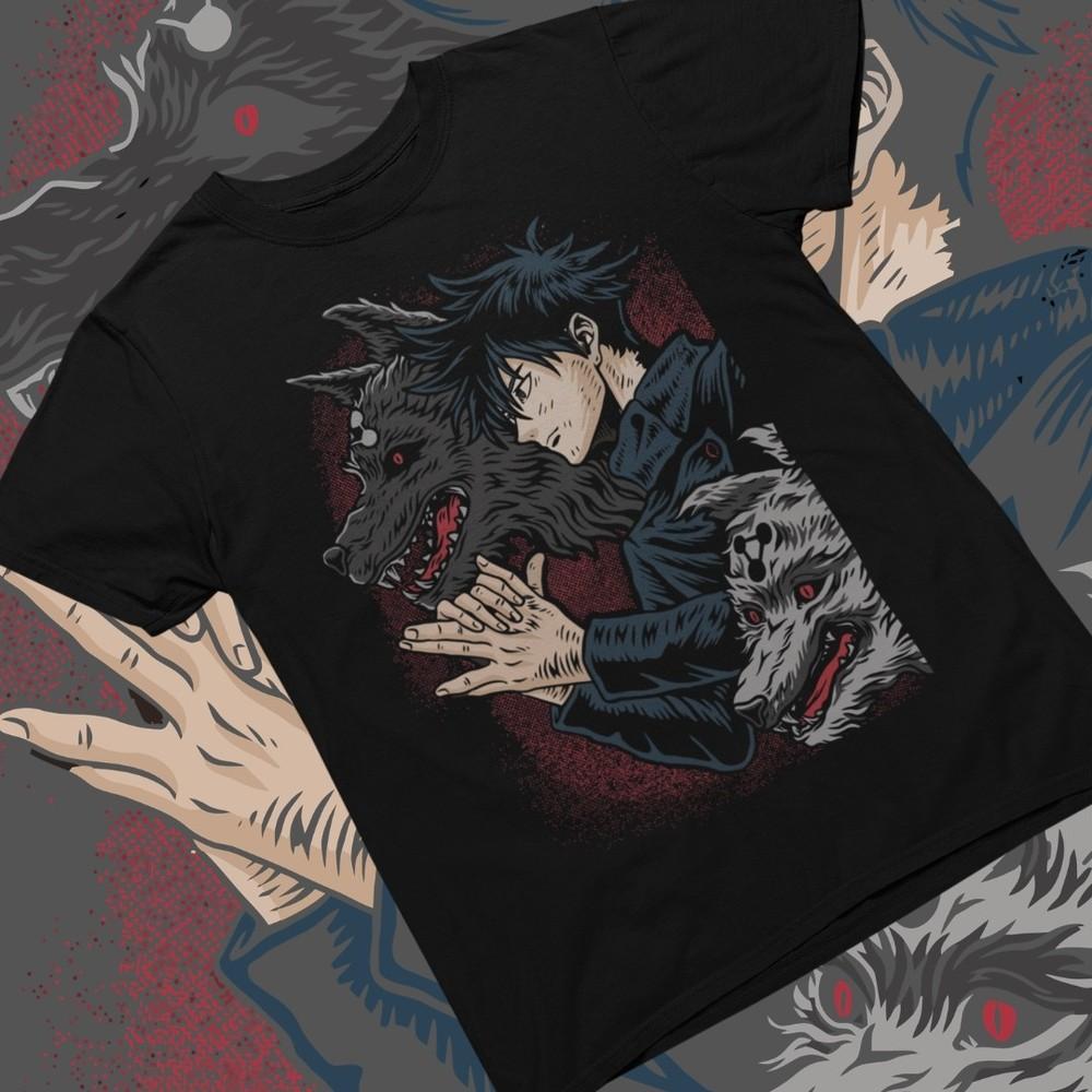 Camiseta Jujustsu Kaisen Megumi Fushiguro Anime Manga Camiseta Unisex Negro S