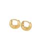 Dungeureon [925 Silver] Piece One-Touch Earrings (Gold)