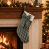 Plaid Hanging Gift Bag Striped Festive Stocking Unique Christmas Stocking  Gift Giving