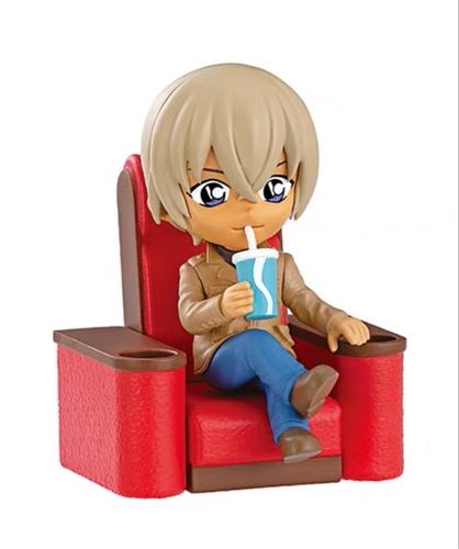 Genuine Detective Conan Movie Theater Scene Ornament Doll Edogawa Kudo Shinichi Jimmy Kudo Action Figure Model Toys