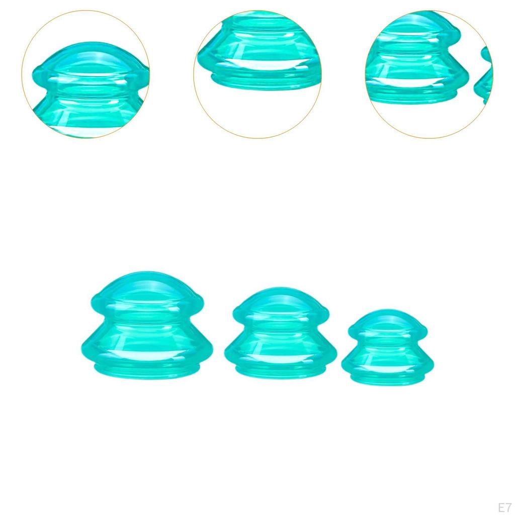 3 sztuki baniek do masażu antycellulitowego, chińskie bańki, profesjonalne bańki próżniowe do ciała i nóg