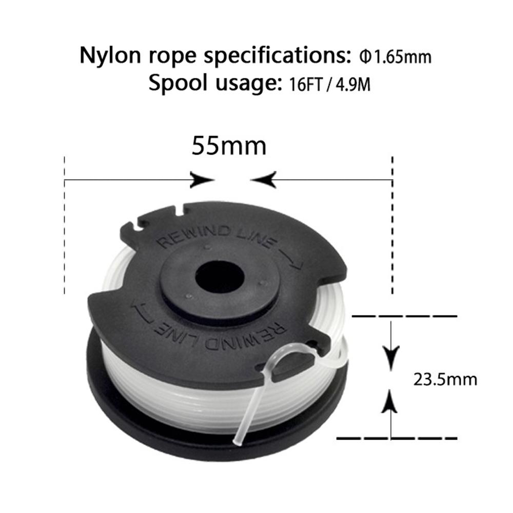 6Pcs Spools for Hyper Tough 20V Max String Trimmer Replacement Wire Reels