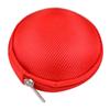 Sac de rangement rond pour écouteurs à fermeture éclair, haute dureté, sac de rangement pour pièces de monnaie, pochette d'organisation