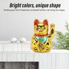 Plastic Maneki Neko Tabletop Ornament Gold Swing Arm Feng Shui Cat  Hotel Cafe Desktop Statue