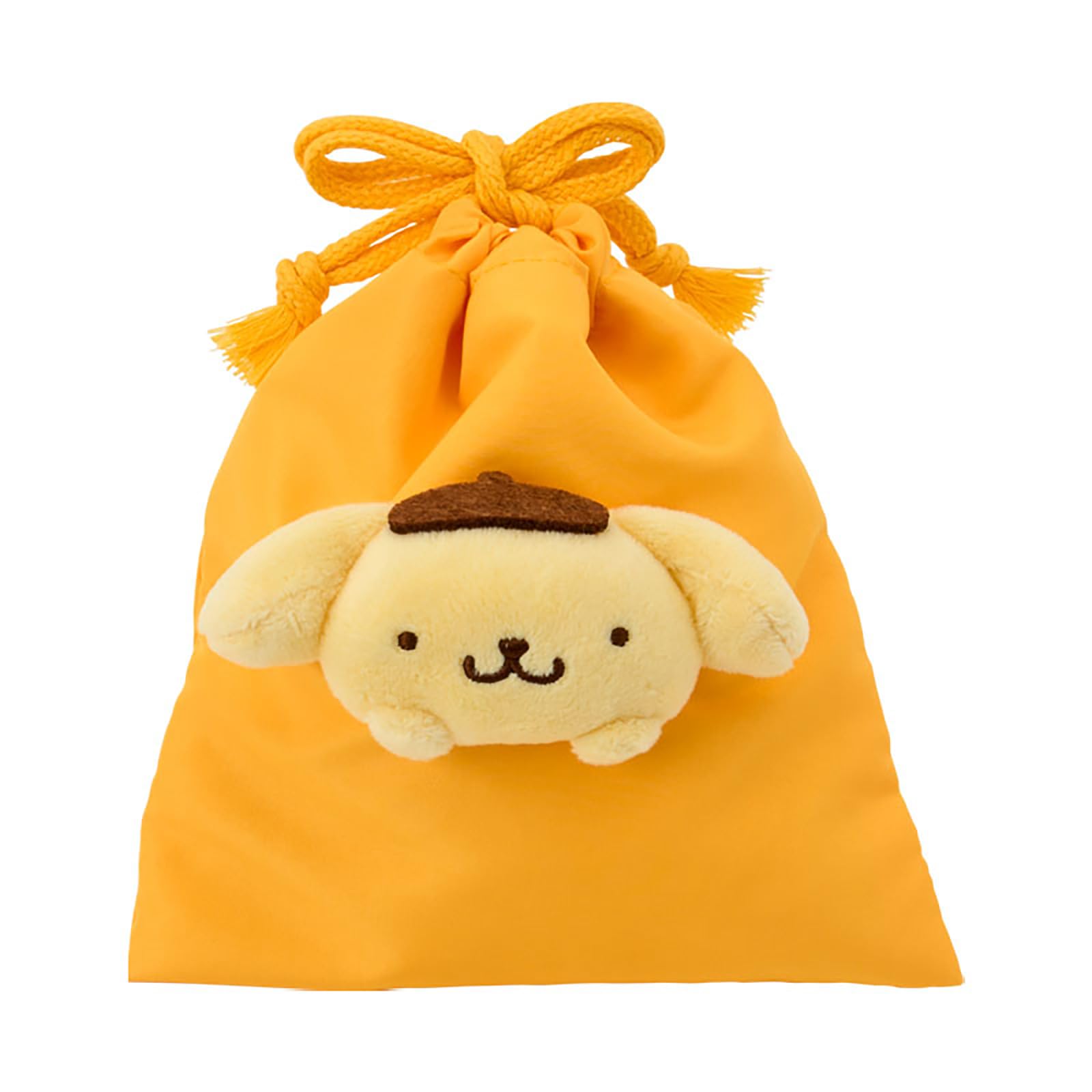 Sanrio Drawstring bag with 144339 (SANRIO) mascot, Pompompurin,
