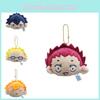 Porte-clés Peluche Mignon Anime Volley-ball Forme de Tête de Hinata Shoyo Objet de Collection