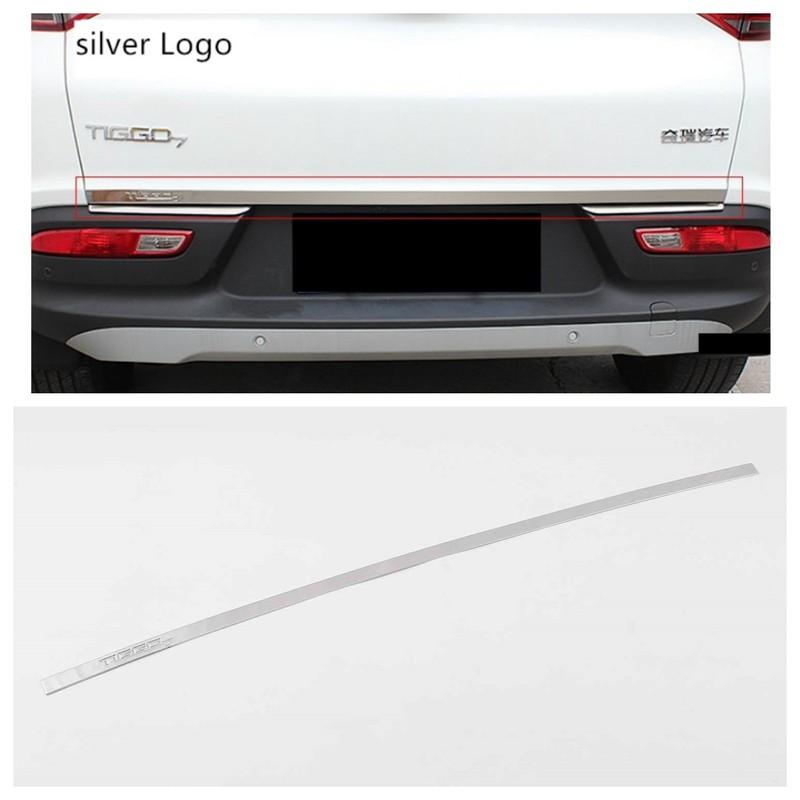 For Chery Tiggo 7 8 Pro 2016 2017 2018 Rear Door Trunk Lid Tailgate Strips Trims Sticker Car Styling Accessories