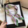 Retro Cashew Pattern Silk Square Scarf (70x70) - Versatile Long Ribbon for Neck