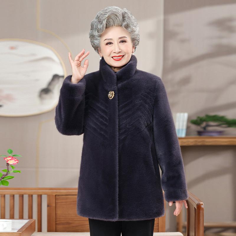 

New Winter Clothing with Thickened Fur Like Mink Fur Coat Women s Stylish Fur Like Coat XXXL