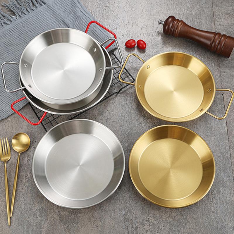 Kitchen Paella Pan Smart Utensils Kitchenware Skillet Frying Stove Home Things Stainless Steel Nonstick Cooking Tools Pancake