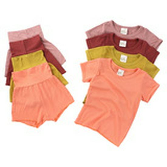 2026 Summer Boys' Casual T-shirt and Shorts Set - Loose Fit, Short-Sleeve for Toddlers and Kids (2-Piece Set)
