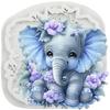 Elephant Silicone Molds Elephant Fondant Mold Cake Decorating Tools Cupcake Topper Candy Chocolate Gumpaste Mold