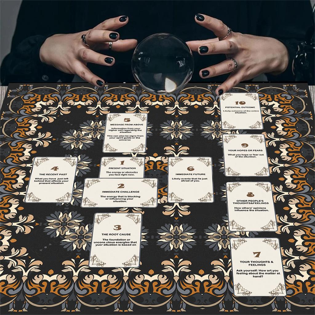 Tarots Tablecloth Altars Cloth Reading Card Astrologys Tablecloth Divinations Card Cloth Tapestry Wall Decoration