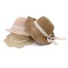 GEMVIE 3 Colors Kids Outdoor Summer Fisherman Hat Sun Protection Beach Straw Hats for Boys Girls