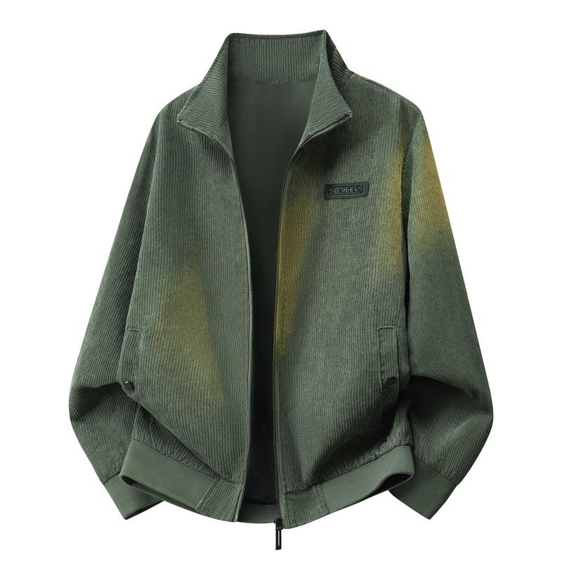 Men's Trendy Autumn Corduroy Lapel Jacket: Casual, Lightweight for All Ages