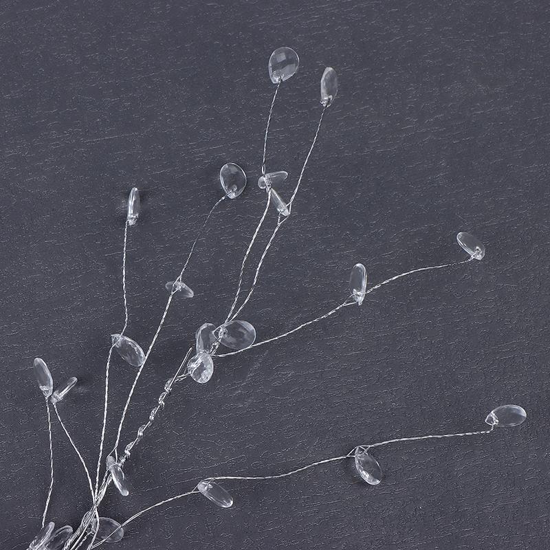 DIY Akrylové Křišťálové Korálky Kapka Déšť Šňůrka Větev Závěsná Girlanda Průhledná Diamantová Korálková Svatba Dekorace