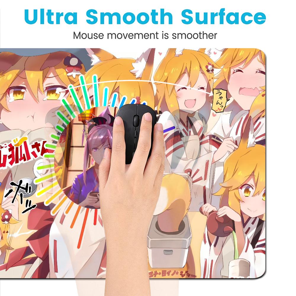 The Helpful Fox Senko-san Fashion Gamer Speed Mice Retail Small Rubber Mousepad Size For Keyboards Mat Boyfriend Gift