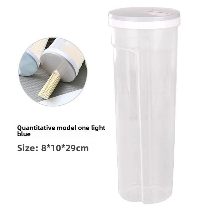 

Прозрачный пищевой контейнер для хранения лапши и круп 1-2 л Кухонная герметичная банка для пасты, чипсов темно-синий