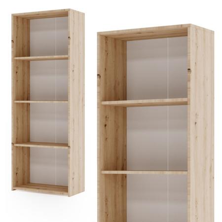 Bookcase LONI 160x60 cm - color Artisan Oak