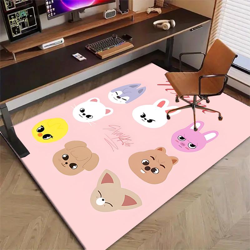 Custom Kpop Team Mat Personalized Name, Polyester Washable Indoor Entryway Rug, Gift for Christmas, Easter, Thanksgiving Day