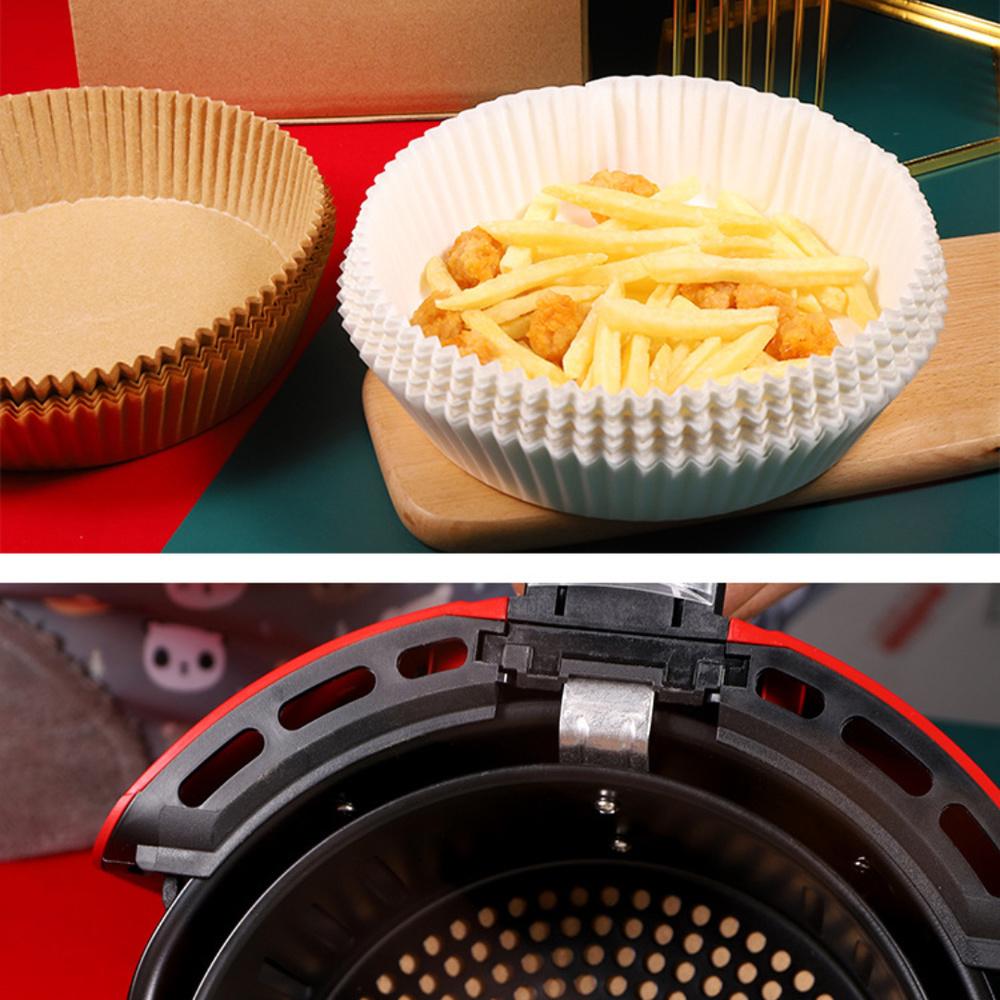 Air Fryer Disposable Paper  For Air Fryer Cheesecake Air Fryer Accessories Parchment Wood Pulp Steamer Baking Paper