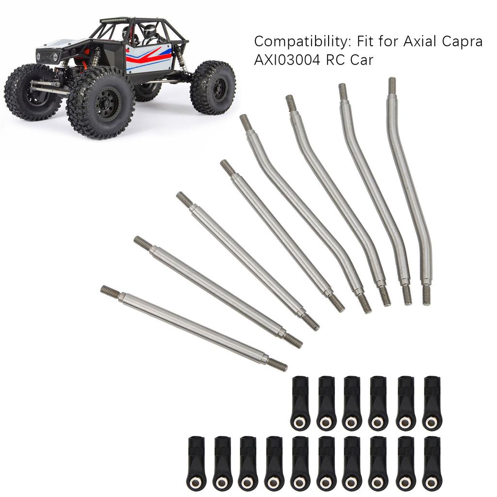 8Pcs/Set RC Steering Link Rod End Stainless Steel Fit for Axial Capra AXI03004 Remote Control Car