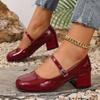 2025 Fashion Ladies Shoes Shallow Women's High Heels New Butterfly-knot Dress Hot Sale Versatile Round Toe Solid Mary Jane Shoes
