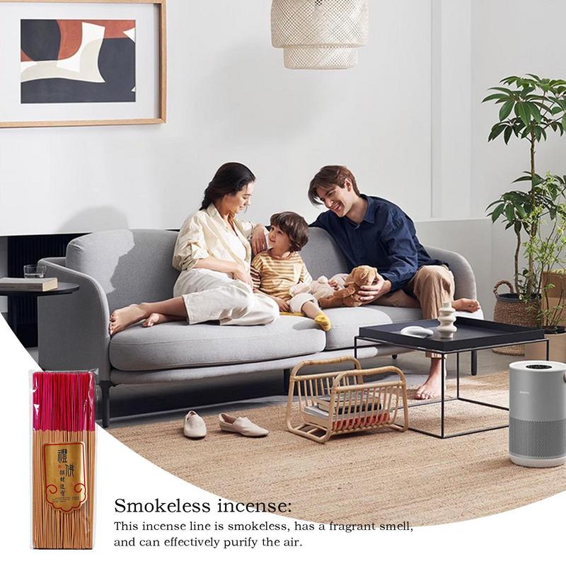 Sandalwood Incense Sticks Natural Spiritual Purification Incense Safe and Harmless Buddha Incense Stick for Meditation Relaxtion