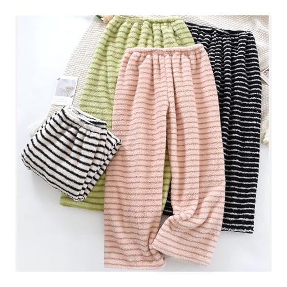 [SISOFTLY] Fluffy, Thick Room Wear Pants, Brushed Lining, Warm, Women's Pajamas, Long Pants, Winter, Nightwear, Warm, Flexible, Fluffy, Fluffy,