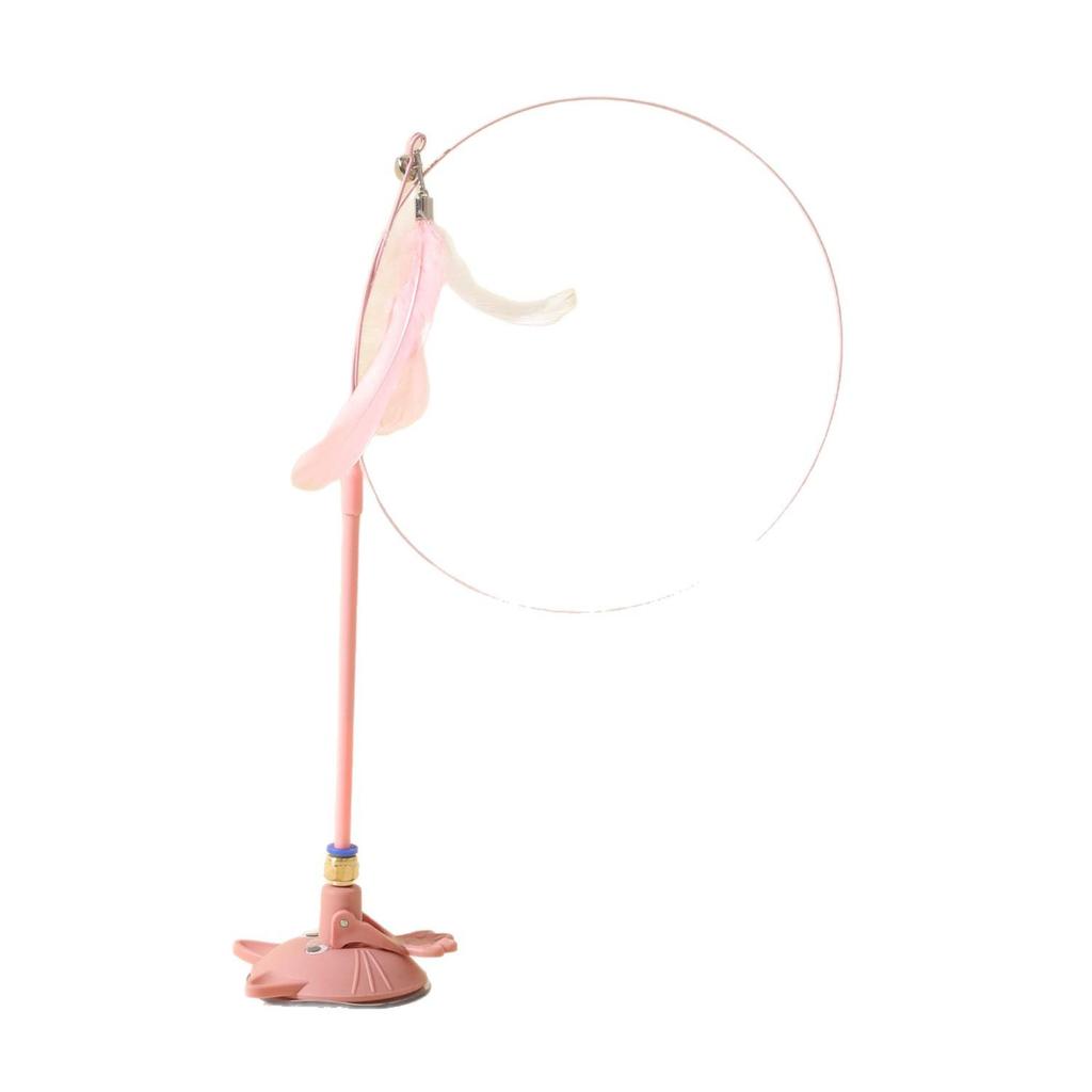 Cat Teaser Stick: Suction Cup Self-Entertainment Kit for Kittens