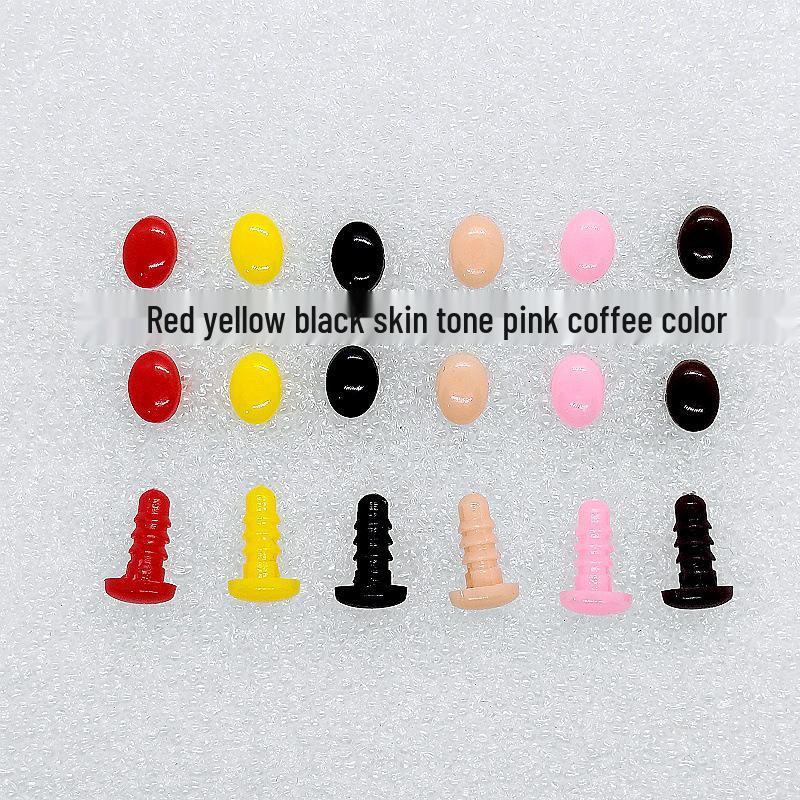 Custom Handmade Oval Threaded Eye Doll Toy with DIY Eyeballs, Mouth, and Nose