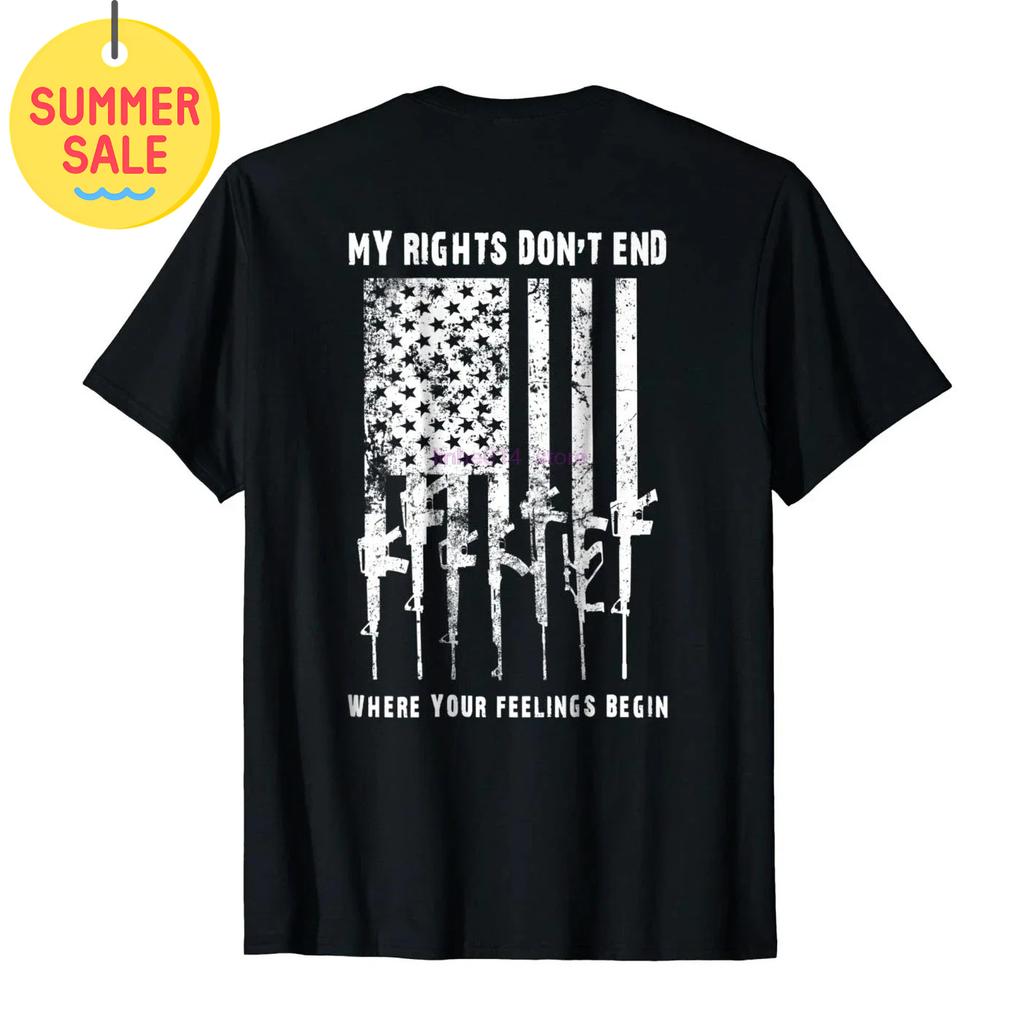 2nd Amendment America Flag Gun Patriotic TShirt Short Sleeve Casual 100 Cotton ONeck Summer Mens Tshirt Size S3XL