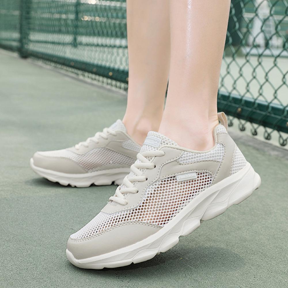 Sommer Sportschuhe Großes Mesh Hohl Damen Freizeitschuhe Koreanischer Stil Schnürschuhe Vielseitige Damenschuhe