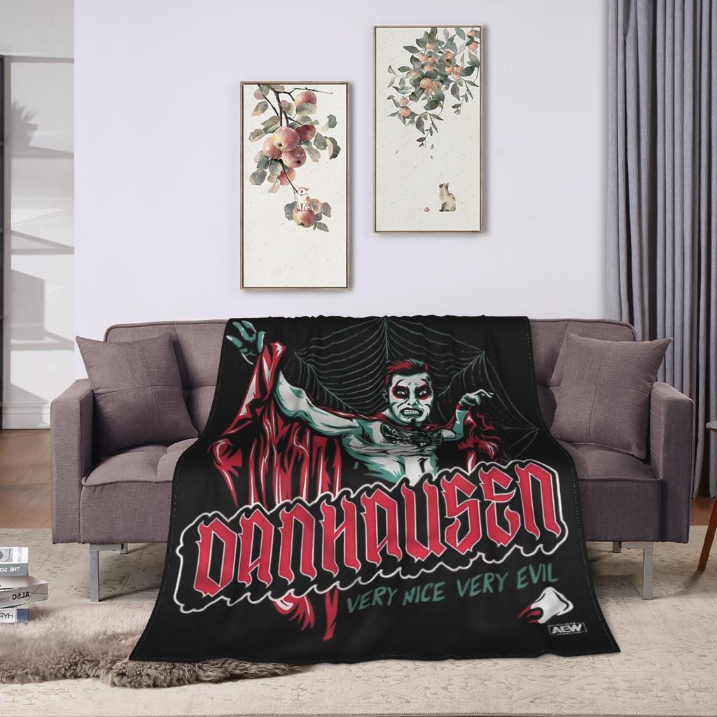 Danhausen Very Nice Very Evil Blanket Flannel Autumn/Winter   Lightweight Throw Blankets for Home Outdoor Bedding Throws