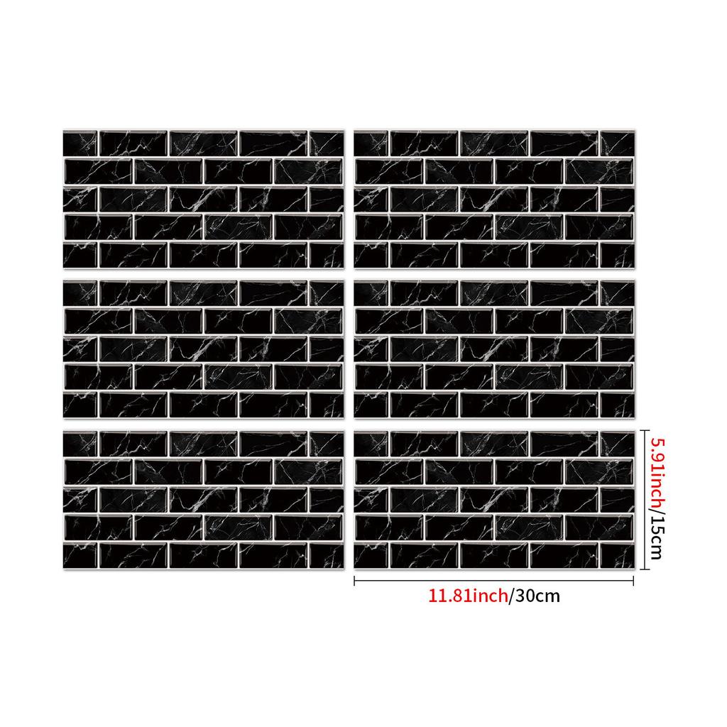 25Stlye Marble Simulated Brick Pattern Wall Sticker Self-adhesive Waterproof Room Decoration Sticker Wall Decoration