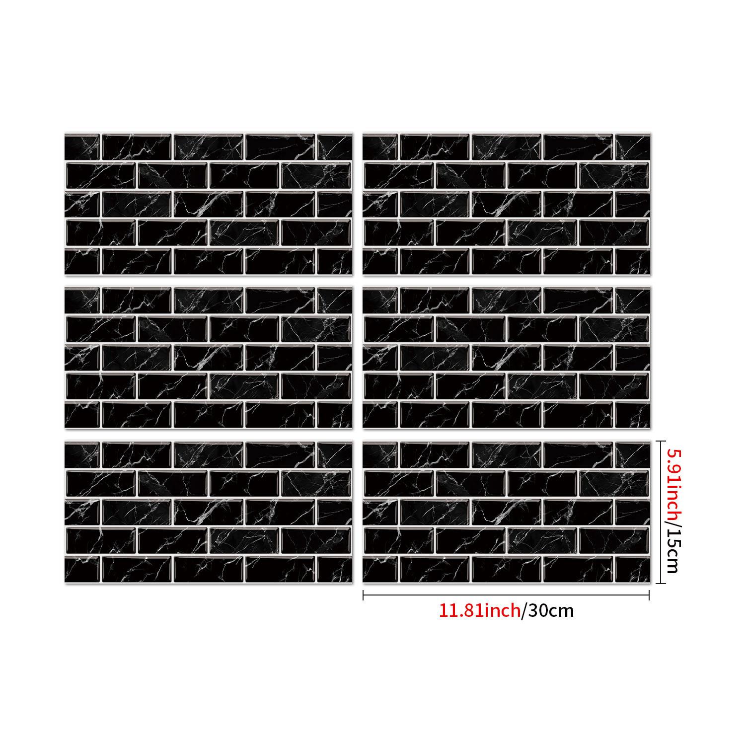 

Ретро ПВХ Кристальная Яркая Пленка Наклейка на Плитку, Самоклеящаяся Водонепроницаемая Наклейка на Стену Обои для Кухни Ванной Гостиной 6 pieces