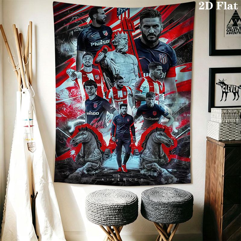 Atleti K Wall Hanging Printed Fabric Blanket Decorative Tapestries for Bedroom Living Room Home Decor
