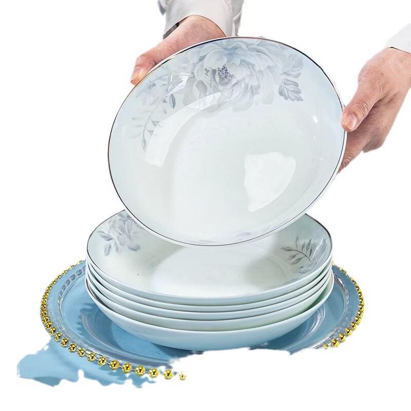 Jingdezhen Leichtes Luxus-Knochenporzellan-Geschirr