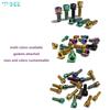 SeeMore Titanium Alloy Bike Allen Hex Bolts Anti-Corrosion Lightweight Road Bike Stem Parts Bicycle Stem Screw with Washers Set