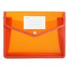 A4 Colorful File Folder with Label Pocket Horizontal Snap Button Portable Examination Paper Document File Organizer Bag School Supplies