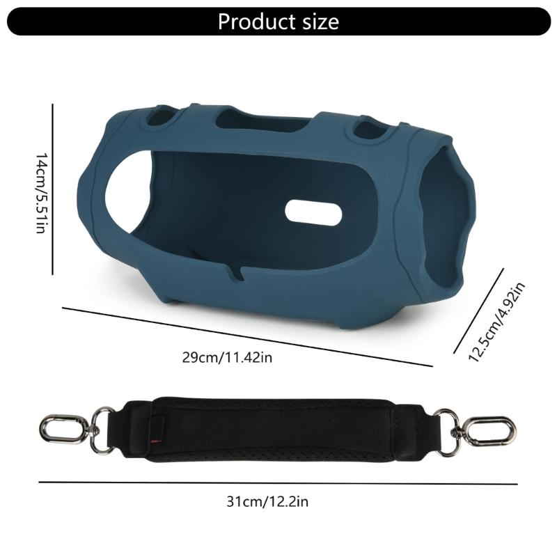 Portable Silicone Cover with Carrying Straps Protective Skin for Xtreme 4 Speakers, Water Resistant